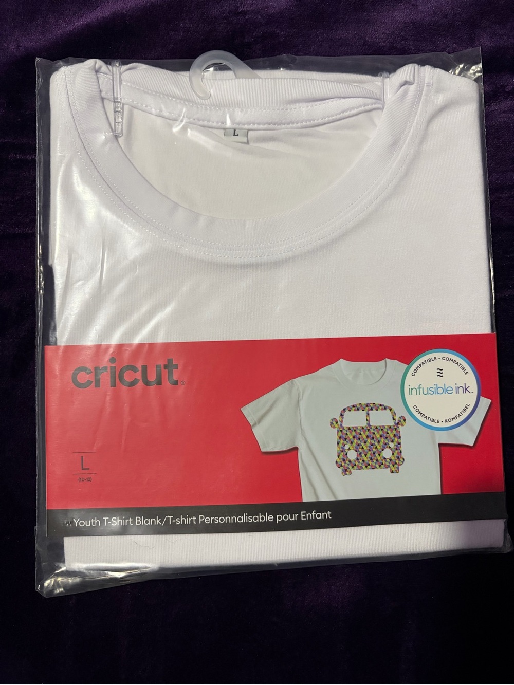 Cricut Kids White Short Sleeve Youth Tee Blank